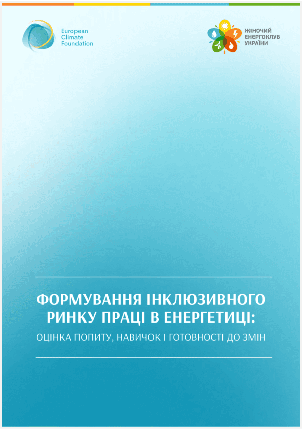 Формування інклюзивного ринку праці в енергетиці: оцінка попиту, навичок і готовності до змін